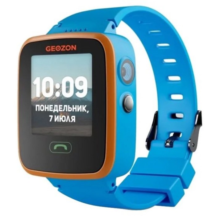 Смарт-часы GEOZON AQUA 1.44", IPS, IP67, GLONASS, GPS, Wi-Fi, Android, iOS, голубые - Фото 1