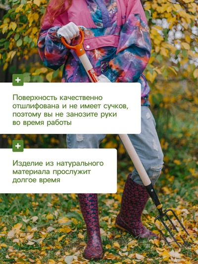 Черенок берёзовый, d = 22 мм, длина 120 см, с еврорезьбой, высший сорт, Greengo