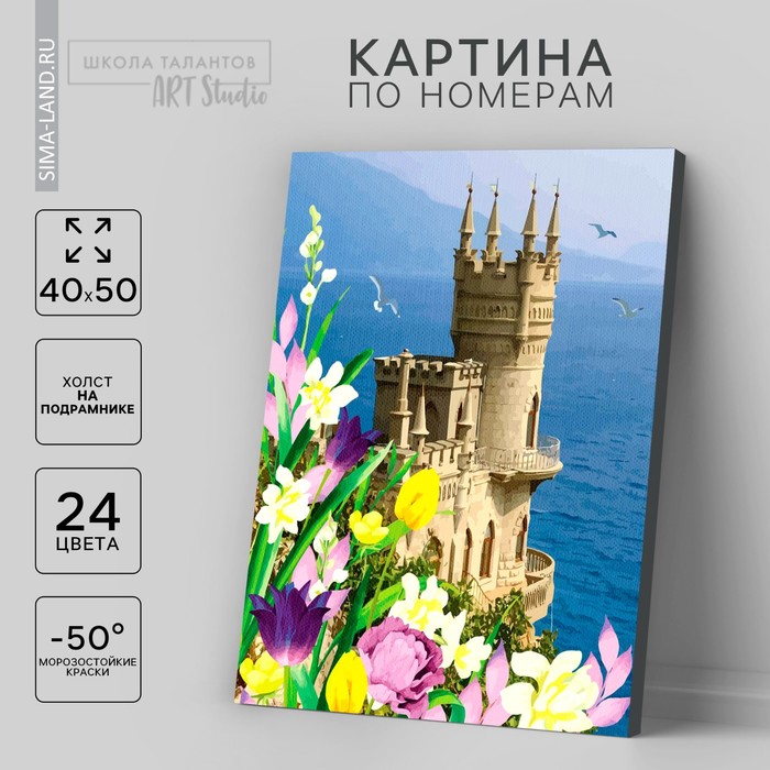 Картина по номерам на холсте с подрамником «Замок», 40 х 50 см - Фото 1