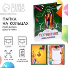 Папка школьная на кольцах «Портфолио школьника», 6 листов-разделителей, 24.5×32 см. - Фото 1