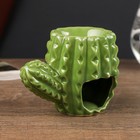 Аромалампа керамика "Кактус с бабочкой" МИКС 9х11х7 см - фото 6301801