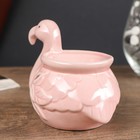 Аромалампа керамика "Фламинго с цветком" МИКС 9,5х12х7 см - Фото 4