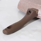 Сковорода-гриль Wilma cappuccino granite, 28×28 см, пластиковая ручка, антипригарное покрытие, цвет коричневый - Фото 5