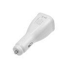 Автомобильное зарядное устройство LuazON, 2 USB, 2 А, 12 В, кабель Lightning 1 м 2 А, белое - Фото 2