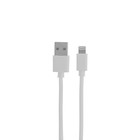 Автомобильное зарядное устройство LuazON, 2 USB, 2 А, 12 В, кабель Lightning 1 м 2 А, белое - Фото 3