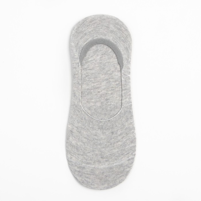 Носки невидимки женские, цвет серый, размер 36-40 - Фото 1