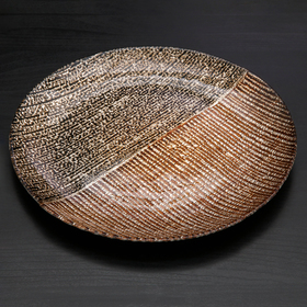 Тарелка подстановочная «Селена», d=33 см, цвет чёрный с золотом 4717943