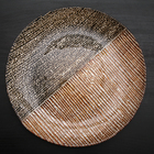 Тарелка подстановочная «Селена», d=33 см, цвет чёрный с золотом 4717943