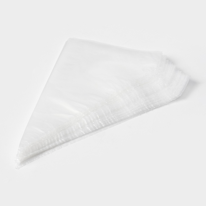 Набор кондитерских одноразовых мешков, 25 шт., 25 см, прозрачный - Фото 1