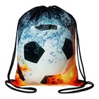 Мешок для обуви «Мяч в огне» (мягкий полиэстер, плотность 210D) 42×34 см - Фото 4