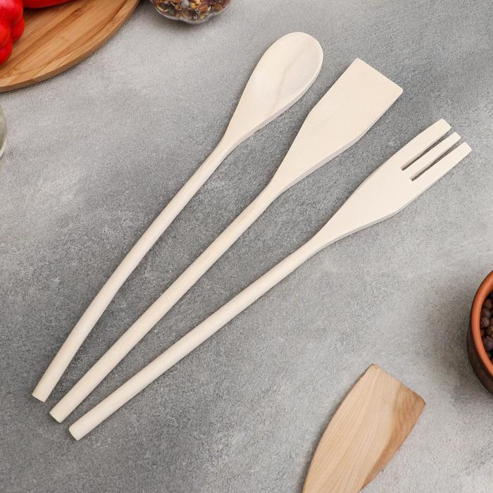 Набор кухонных принадлежностей Доляна «Русская душа», 3 предмета, 31×4 см - Фото 1