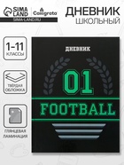 Дневник школьный для 1-11 классов, «Футбол. Эмблема», твёрдая обложка 7БЦ, глянцевая ламинация, 40 листов - Фото 1