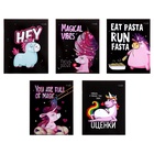 Тетрадь 48 листов в клетку Calligrata «Единорог», МИКС - Фото 3