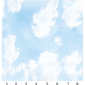 Панель потолочная PANDA Небо панно 4124 (упаковка 8 шт.), 3х2 м
