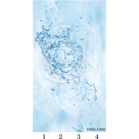 Панель потолочная PANDA Вода панно 4130 (упаковка 4 шт.), 1,8х1 м