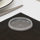 Крышка к ведёрку одноразовая, пластик d=6.9 см, прозрачная - Фото 1