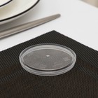 Крышка к ведёрку одноразовая, пластик d=6.9 см, прозрачная - Фото 3