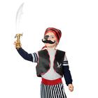 Набор пирата «Карамба», жилет, бандана, сабля, усы, наглазник, клипса, рост 98-110 см - фото 320405601