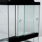 Террариум с раздвижными дверцами 30 л, черный 30×30×35 см - Фото 3