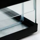 Террариум с раздвижными дверцами 30 л, черный 30×30×35 см - Фото 5