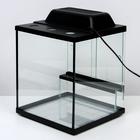 Террариум с раздвижными дверцами 30 л, черный 30×30×35 см - Фото 6