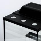 Террариум с раздвижными дверцами 30 л, черный 30×30×35 см - Фото 7