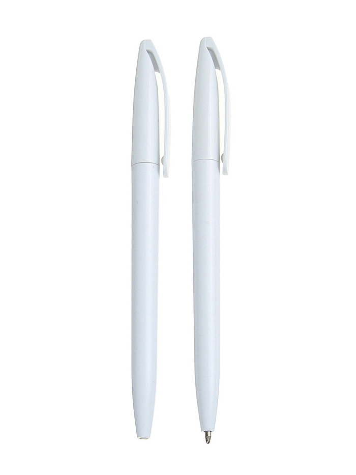 Ручка под логотип Calligrata, шариковая, поворотная, синий стержень, узел 0.7 мм, корпус белый - Фото 1