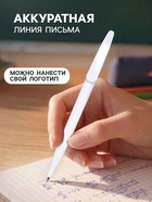 Ручка под логотип Calligrata, шариковая, поворотная, синий стержень, узел 0.7 мм, корпус белый - Фото 2