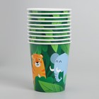 Стакан одноразовый бумажный "Джунгли", 250 мл - Фото 2