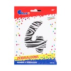 Шар фольгированный 40" «Цифра 4», Zebra - Фото 2
