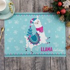 Новогодняя салфетка на стол «Лама», 40×29 см  (артикул 4615775)  большой выбор товаров оптом и в розницу по низким ценам с доставкой