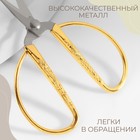Ножницы для рукоделия, скошенное лезвие, 3.5", 8.5 см, цвет золотой - Фото 3