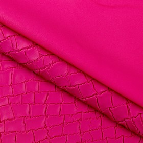 Пэчворк декоративная кожа «Розовая линия», 50 х 50 см. Ош