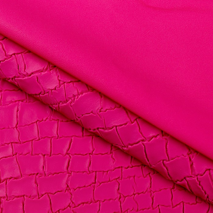 Пэчворк декоративная кожа «Розовая линия», 50 х 50 см. - фото 9003490