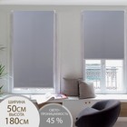 Штора рулонная «Механика», 50×200 см (с учётом креплений 3.5 см), серая - Фото 1