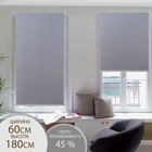 Штора рулонная «Механика», 60×180 см (с учётом креплений 3.5 см), цвет серый - Фото 1