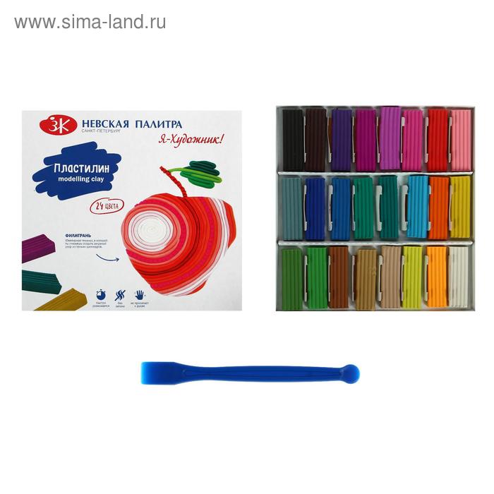 

Пластилин "Я - Художник!", 24 цвета, 480 г, со стеком