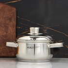 Кастрюля Катунь «Гретта», 1 л, d=14 см, капсульное дно, индукция, нержавеющая сталь, AISI - 201 - Фото 1