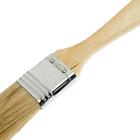 УЦЕНКА Кисть плоская ЛОМ, натуральная щетина, деревянная рукоятка, 1", 25 мм - Фото 3