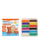 Пластилин Calligrata «Классический», 12 цветов, 240 г - Фото 11