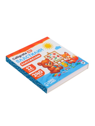 Пластилин Calligrata «Классический», 12 цветов, 240 г