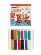 Пластилин Calligrata «Классический», 12 цветов, 240 г - Фото 6