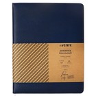 Дневник универсальный для 1-11 классов Dark blue, твёрдая обложка, искусственная кожа, резинка, ляссе, 48 листов - Фото 24