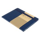 Дневник школьный для 1-11 классов Dark blue, твёрдая обложка, искусственная кожа, резинка, ляссе, 48 листов - Фото 5
