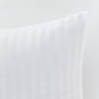 Наволочка «Этель» 50х70см, страйп-сатин, цвет белый - Фото 2