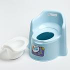 Горшок детский Little King, съёмная чаша, голубой - Фото 3