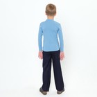 Брюки для мальчика прямые с посадкой на талии, цвет темно-синий, рост 152 см (38/M) - Фото 4