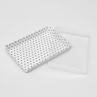 Коробочка для печенья «Горох», белая, 22×15×3 см 4987526