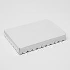 Коробочка для печенья с PVC крышкой "ЗигЗаг", белая, 22 х 15 х 3 см - Фото 2