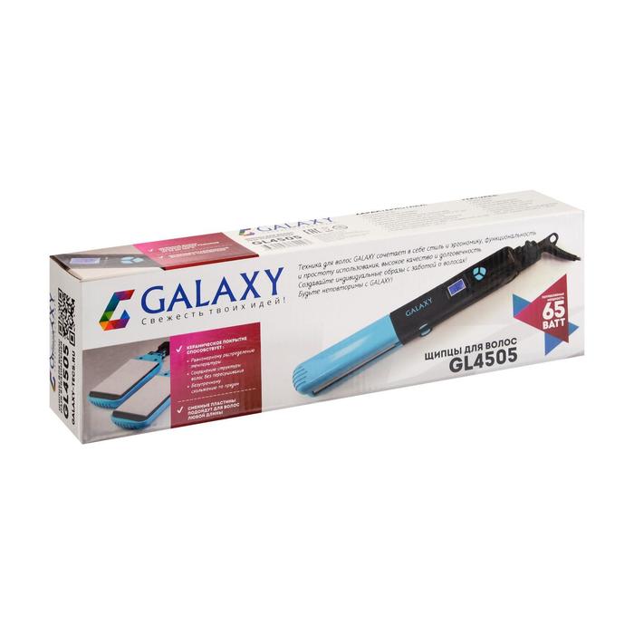 Мультистайлер Galaxy GL 4505, 65 Вт, керамика, до 200°С, пластины 89х27.5 и 89х57 мм